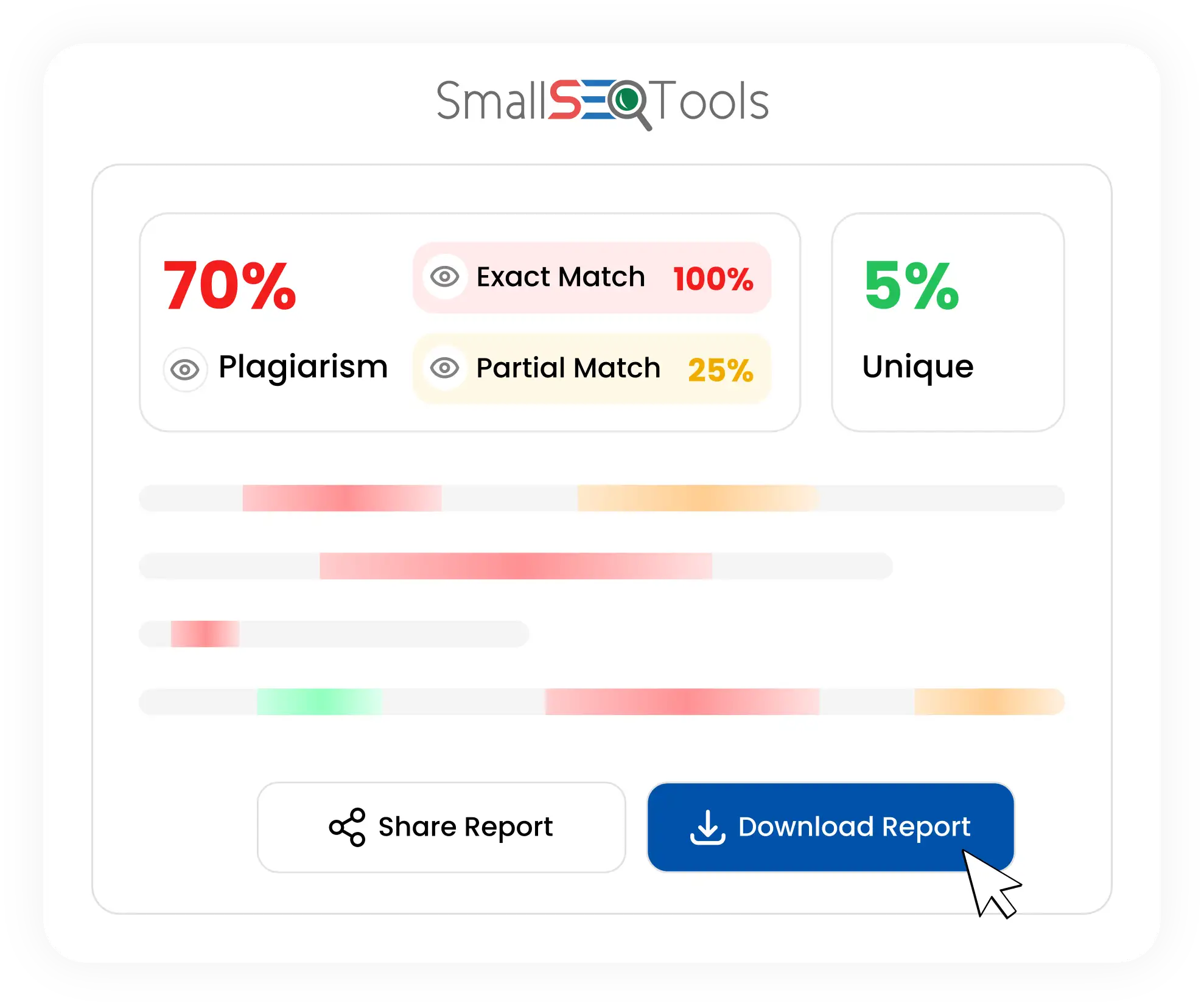 Review the results and download the report.